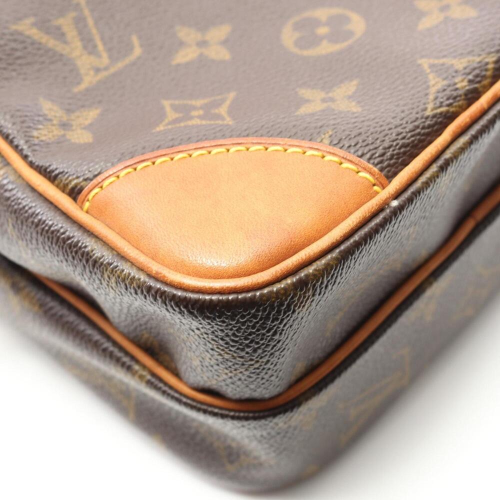 LOUIS VUITTON Authentic Brown Monogram Leather Shoulder Bag - Picture 8 of 11